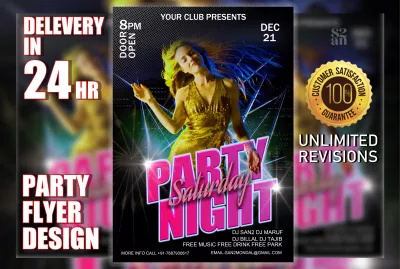 create flyer design any kind of graphic design