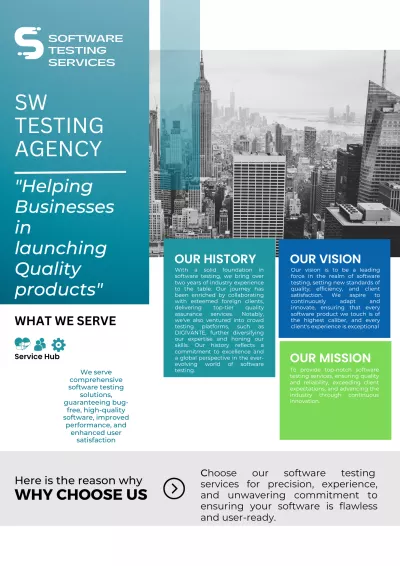 test your products to enhance the quality of your applications.